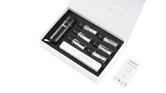 صورة بكج جهاز معطر للسيارة + 6 انواع عطور